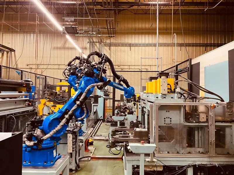 Room with pipe bending machines.